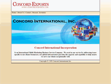 Tablet Screenshot of concordexports.com